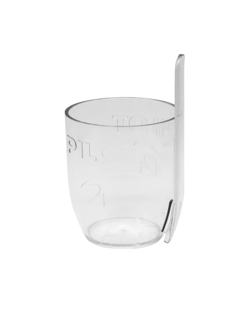 Írószertartó pohár műanyag, kerek Pilot átlátszó