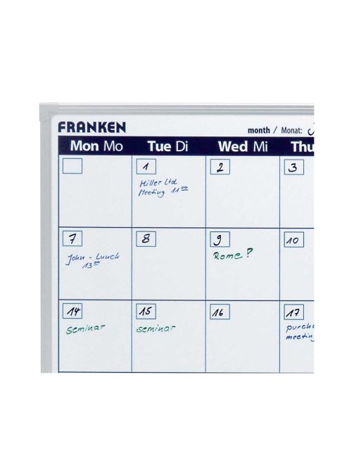 Havi tervezőtábla, mágneses, 90x60cm, ValueLine  VO-7 Franken