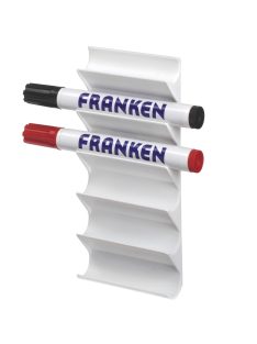   Táblamarker tartó mágneses 6 db marker tárolására alkalmas Franken fehér