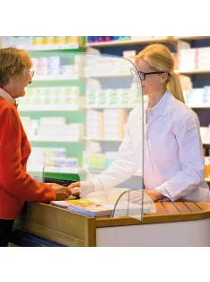 Védőfal asztali 49,5x84,5 átlátszó  SSW5085 Franken