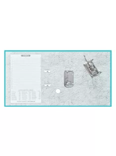 Iratrendező A4, 5cm,lapraszerelt, Bluering® Smart türkiz