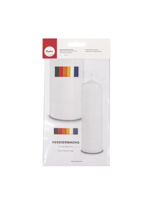 Viaszfólia alapszínek, csom.6-féle szín, 20x6,5 cm