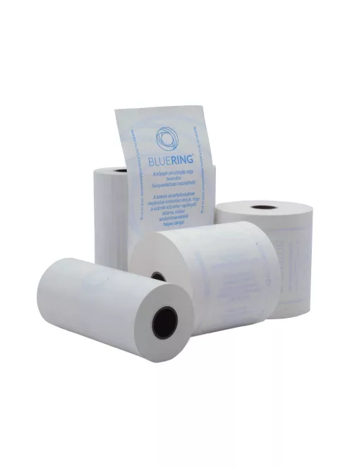 Hőpapír 110 mm széles, 28fm hosszú, cséve 12mm, 5 tekercs/csomag,  ( 110/50 ) BPA mentes Bluering®