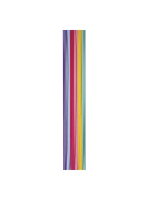 Viaszcsíkok pasztell, 230x2mm, 6 szín, 3-3 csík