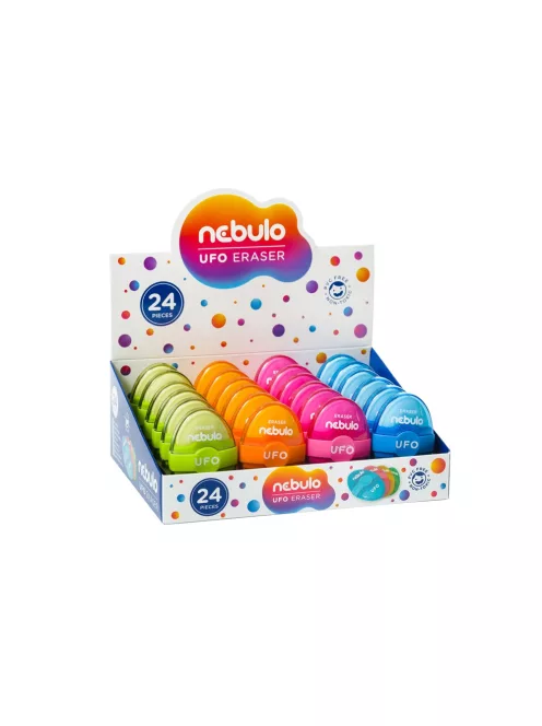 Radír, Ufo 4 színben, Nebulo