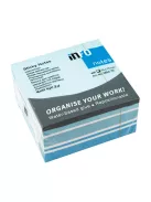 Jegyzettömb öntapadó, 75x75mm, 400lap,5654-70 Info Notes pasztell színek fehér,kék, türkiz