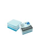 Jegyzettömb öntapadó, 75x75mm, 400lap,5654-70 Info Notes pasztell színek fehér,kék, türkiz