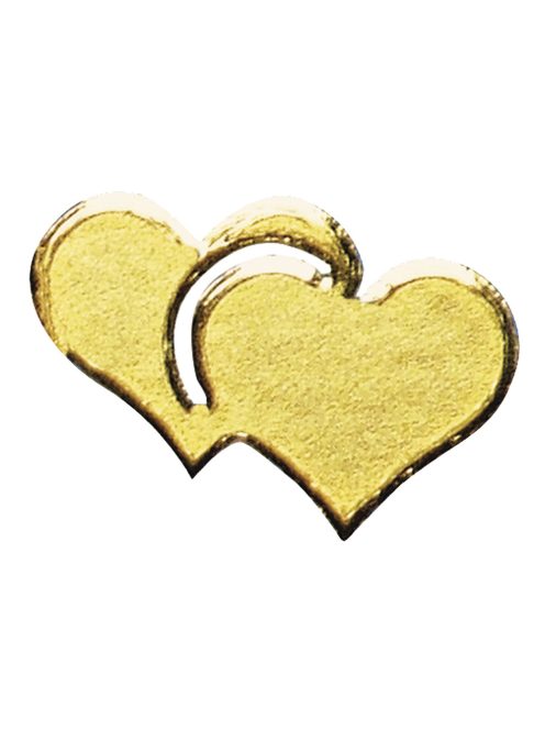 Matrica, szívek, arany, 10x24,5 cm