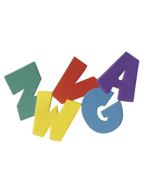 Dekorgumi betűk és számok, vegyes, öntapadó, kb.300 db