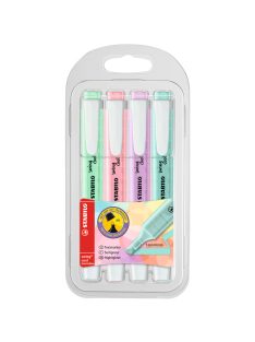   Szövegkiemelő 1-4mm, vágott hegy 4 db-os Stabilo Swing cool pastel 275/4