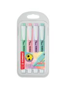 Szövegkiemelő 1-4mm, vágott hegy 4 db-os Stabilo Swing cool pastel 275/4