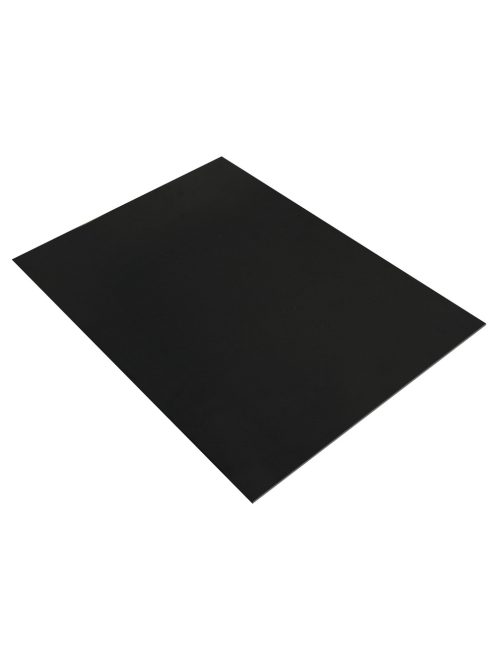 Dekorgumi lap, 2 mm, fekete, 20x30 cm