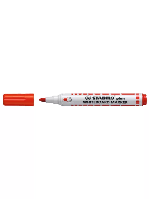 Táblamarker 2,5-3,5mm, kerek hegyű, Stabilo Plan 641/40 piros