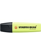 Szövegkiemelő 2-5mm, vágott hegyű, STABILO Boss original Pastel lime