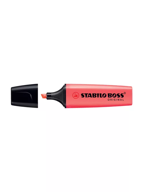 Szövegkiemelő 2-5mm, vágott hegyű, STABILO Boss original 70/40 piros