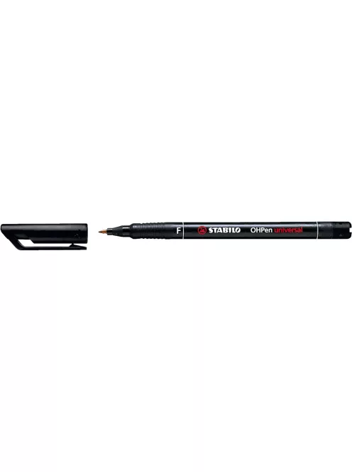 Alkoholos marker 0,7mm, STABILO OHPen F fekete