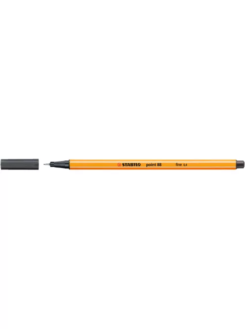 Rostirón, tűfilc 0,4mm, STABILO Point 88 mélyszürke