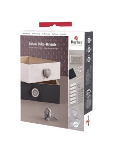 Barkácscsomag beton díszgombok, öntőforma, beton stb.