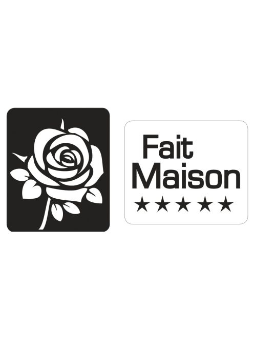 Labels "Fait Maison", Rose, 25x30mm, SB-Btl 2Stück