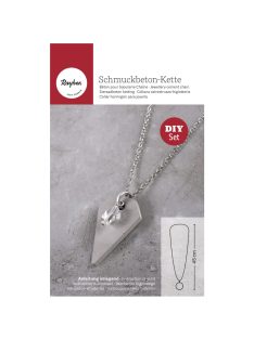   Barkácscsomag: ékszerbeton nyaklánc, függővel, gyémánt