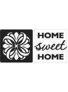 Beleönthető minta Mandala, "Home sweet Home", 25x25mm, 2 db