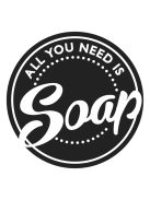 Beleönthető minta "All you need is Soap", 45mm átm., 1 db