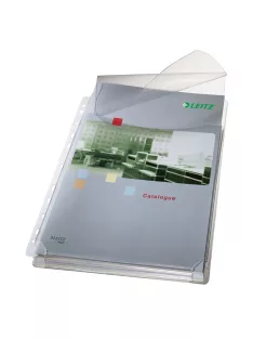   Genotherm lefűzhető, A4, 170 micron jumbo narancsos felül behajtható fülel Leitz 5 db/csom