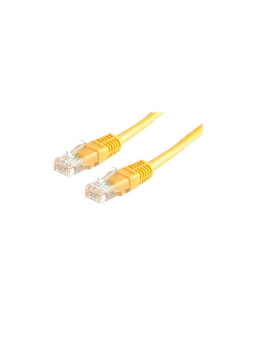 Kábel UTP CAT5e, 0,5m, Roline sárga