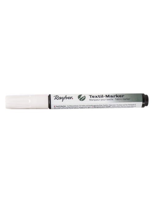 Textilfestő toll, fedő, fehér, lekerekített hegy 2-4 mm, szelepes