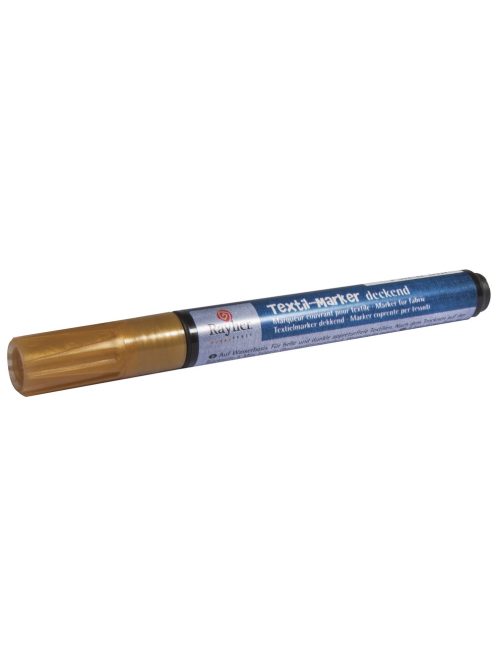 Textilfestő toll, fedő, arany, lekerekített hegy 2-4 mm, szelepes