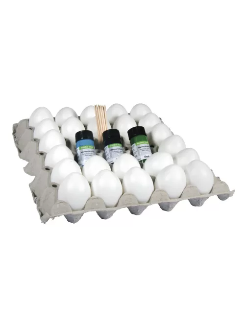 Márványozófesték-készlet, 3 szín, 24 tojás, + kiegészítők