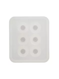   Szilikon öntőforma gyöngyök, 6 db 16 mm átmérőjű gyöngy