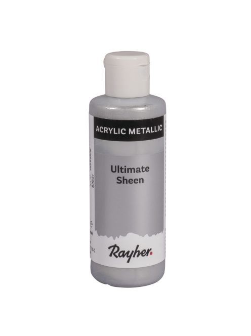 Ultimate Sheen akrilfesték, metallic, 80ml, ezüst