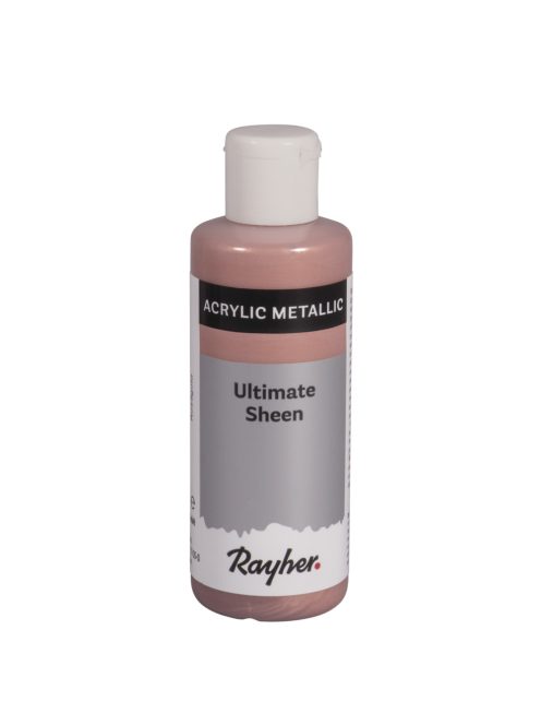 Ultimate Sheen akrilfesték, metallic, 80ml, rózgold