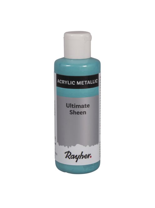 Ultimate Sheen akrilfesték, metallic, 80ml, akvamarin