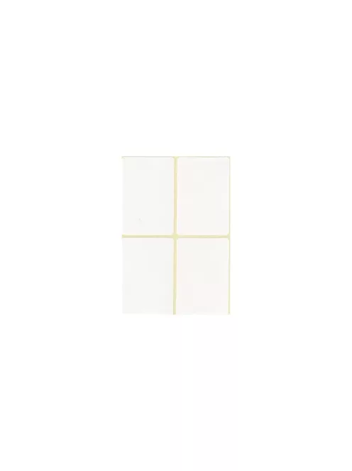 Etikett címke, 38x58mm, 15 lap, 4 címke/lap