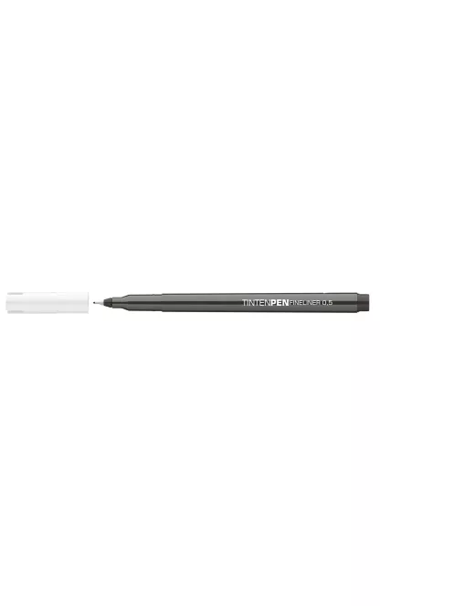 Rostirón, tűfilc vízbázisú, 0,5mm, kerek test, Tinten Pen Ico fekete