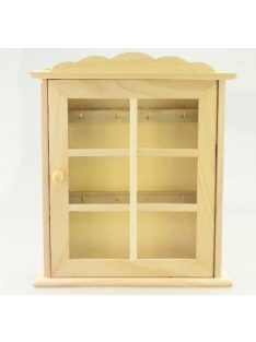 KULCSTARTÓ, ÜVEGES AJTÓVAL 25*21,5*5,5