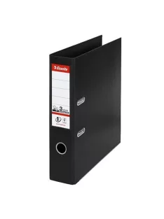   Iratrendező A4, 7,5cm, PP élvédő sínnel, Esselte Standard Vivida fekete