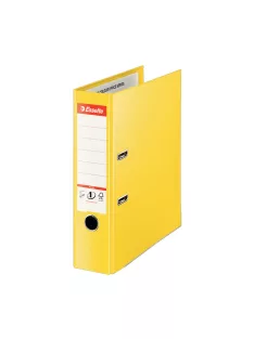   Iratrendező A4, 8cm, PP élvédő sínnel, Esselte Standard Plus Vivida sárga