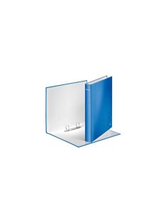  Gyűrűskönyv A4, Maxi 4cm, 2 gyűrű, D alakú, karton Leitz Wow kék