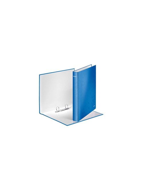 Gyűrűskönyv A4, Maxi 4cm, 2 gyűrű, D alakú, karton Leitz Wow kék