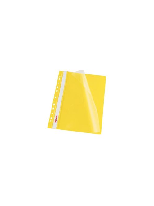 Gyorsfűző lefűzhető A4, PP  10 db/csomag, Esselte Vivida sárga