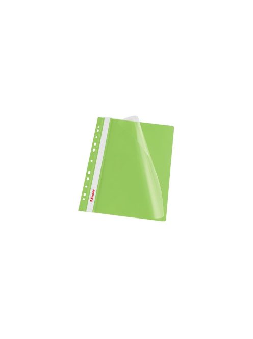 Gyorsfűző lefűzhető A4, PP  10 db/csomag, Esselte Vivida zöld