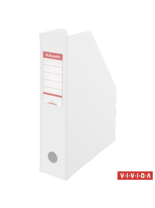 Iratpapucs 7cm, PVC/karton összehajtható Esselte Vivida fehér