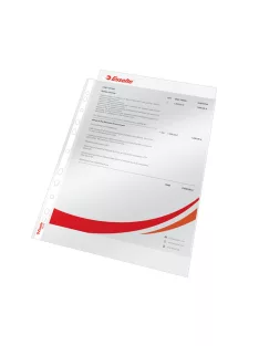   Genotherm lefűzhető A4, 75 micron víztiszta 56113 Esselte Luxus 100 db/csom