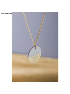 Öntőforma pl. ékszerbetonhoz: medál kerek, 3,9 cm