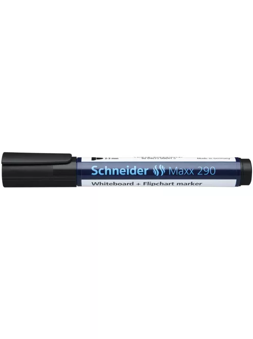 Tábla- és flipchart marker 2-3mm, kerek végű Schneider Maxx 290 fekete
