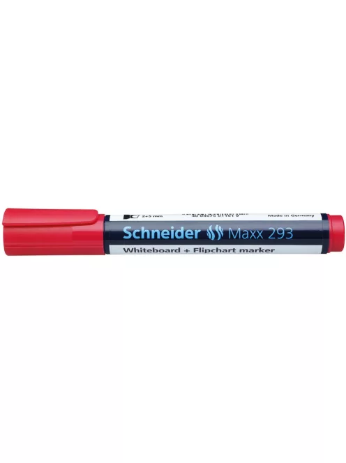 Tábla- és flipchart marker 2-5mm, vágott végű Schneider Maxx 293 piros
