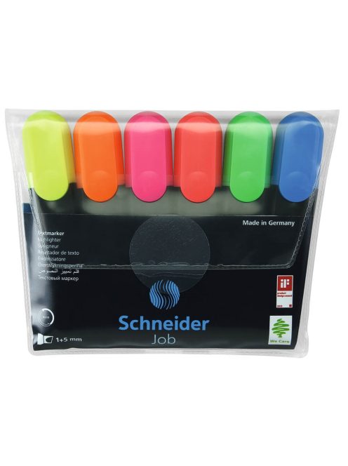 Szövegkiemelő készlet 1-5mm, Schneider Job 150. 6 klf. szín